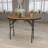 Wofford 48" Half-Round Wooden Folding Event Table