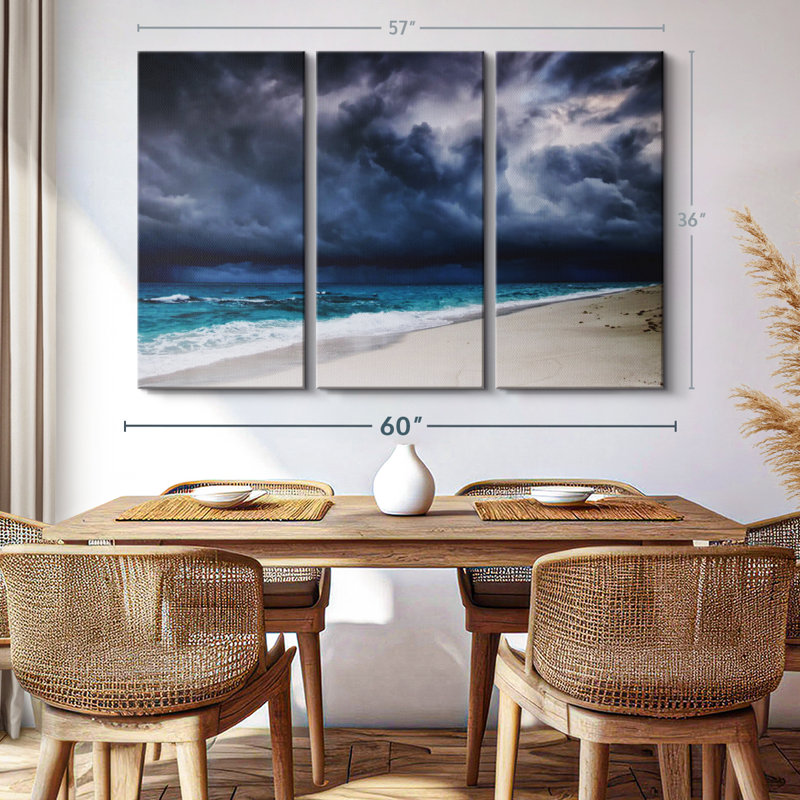 «Dark Cloudy Sky» sur toile, H 36 po x l 57 po x P 1,25 po