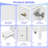 Unique 24" Bathroom Vanity With Ceramic Top-721750744-721750750