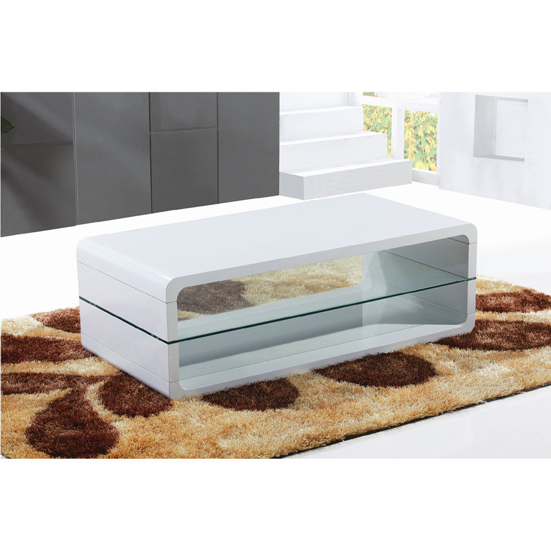 Ignmar Solid Coffee Table with Storage, White
