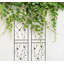 Paquet de 4 treillis de jardin en métal 71 po x 19,7 po antirouille pour plantes grimpantes, support à fleurs extérieur papillon noir