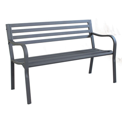 Azuela Powder Coated Steel Outdoor Bench