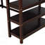 Lit mezzanine simple avec tablettes de rangement et bureau sous le lit-1257578776-1257578779