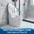 Auto-Opening Tankless Smart Toilet with Built-In Bidet, Foot Sensor and Bubble Wash