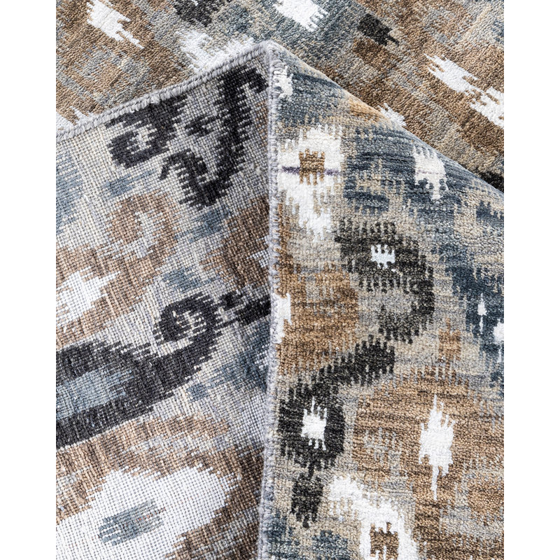 Overdyed One-of-a-Kind 8' 10" X 12' 1" Hand Knotted Area Rug