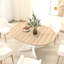 Table de salle à manger ovale pour la salle, extensible 59 po x 43 po avec rallonge amovible, Grace, table blanche, style cuisine, finition
