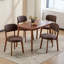 Chaise d'appoint de cuisine rembourrée Mid-Century-1076407096
