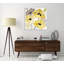 « yellow & silver pops ii », reproduction sur toile tendue-23683623