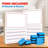 Scribbledo 10 Pack Double Sided Whiteboards 9”x12” Story Lined Dry Erase Boards