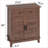 Farmhouse Storage Cabinet, 3-Tiers Adjustable Shelf-1473186918