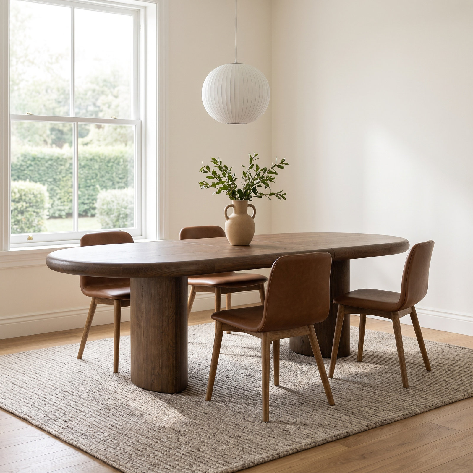 Haiden 84" Extendable Acacia Dining Table, Worn Oak