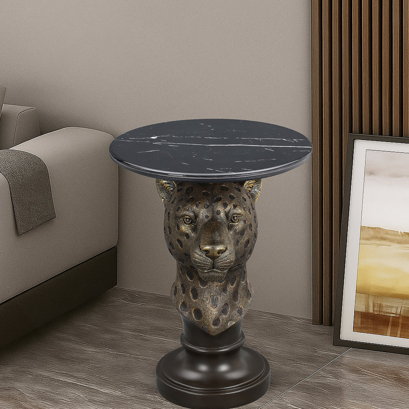 Table d'appoint Leopard Head