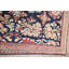 Tapis de la surface en laine rouge/bleu 4 pi 7 po x 8 pi 10 po one-of-kind à la main noué la des années 1920 sultanabad