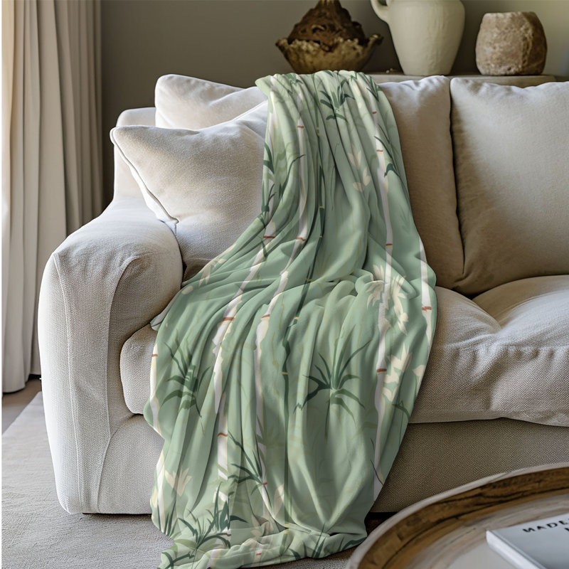 Bamboo Style - Couverture sherpa de qualité supérieure 1 pièce, L 80 po x l 60 po