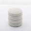 Repose-pieds rond en velours doux-437449425