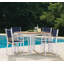 Travira Square 4 - Person 40" Long Powder Coated Aluminum Patio Dining Set-1067537612-1067537546-1067537540