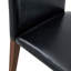 Élégante table de salle à manger 47,3 pouces avec rangement - double couche, tissu d'ameublement noir Diameter Collection double revêtement
