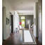 Plain Rug with Greek key Bordered Gel backed Rug Aleecia Cream/Black Rug-844230894