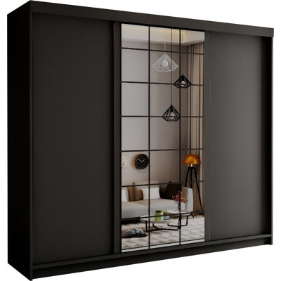 3 Door Manufactured Wood Wardrobe