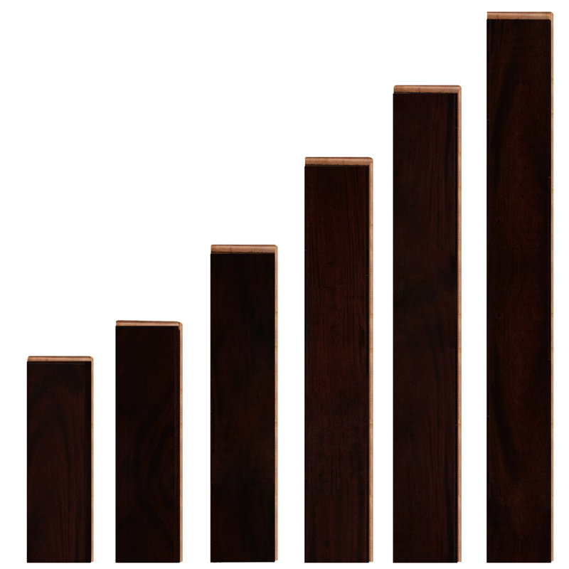 Parquet massif en acajou de 5/8 po d'épaisseur x 4-1 / 3 po de largeur x longueur variable, Aveline