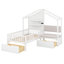 Lit simple avec canapé rembourré Hildemarie-1893823556
