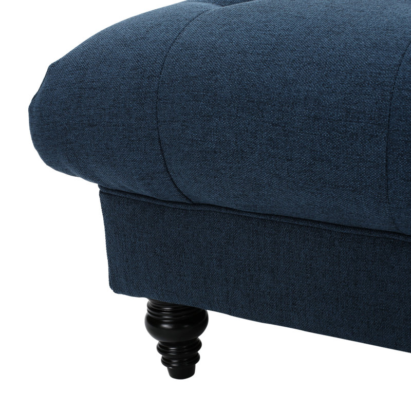 Kd - Tissu bleu marine avec des lignes classiques et spacieuses d'une largeur de 41,28 po