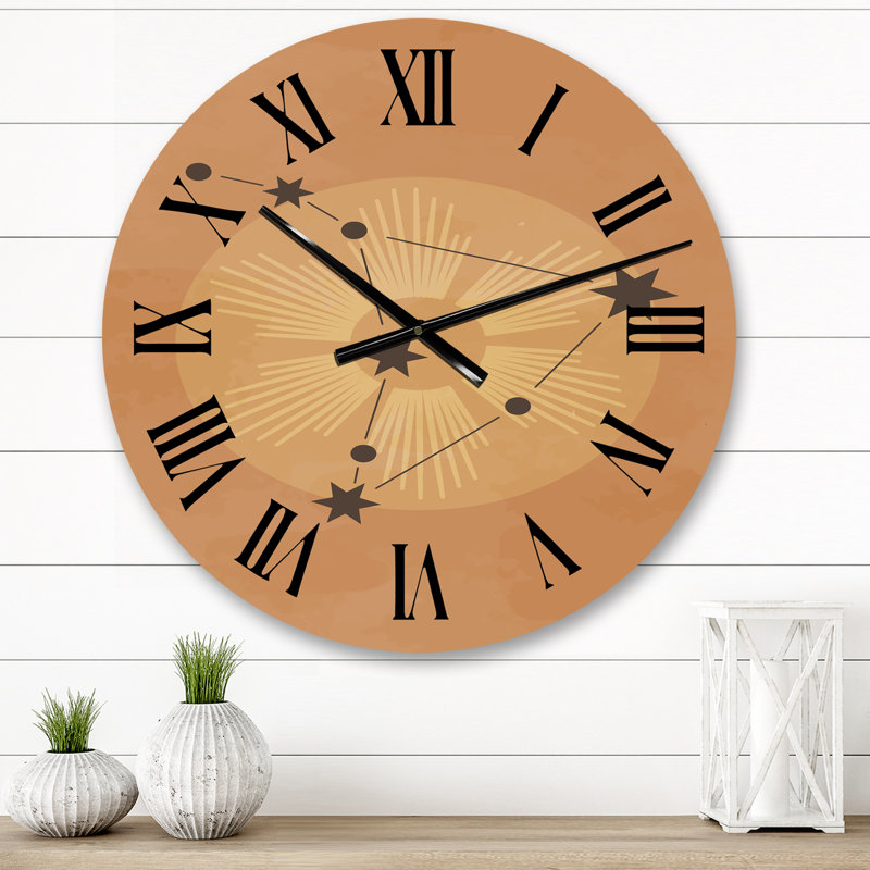 Horloge murale astrologique, Moyen