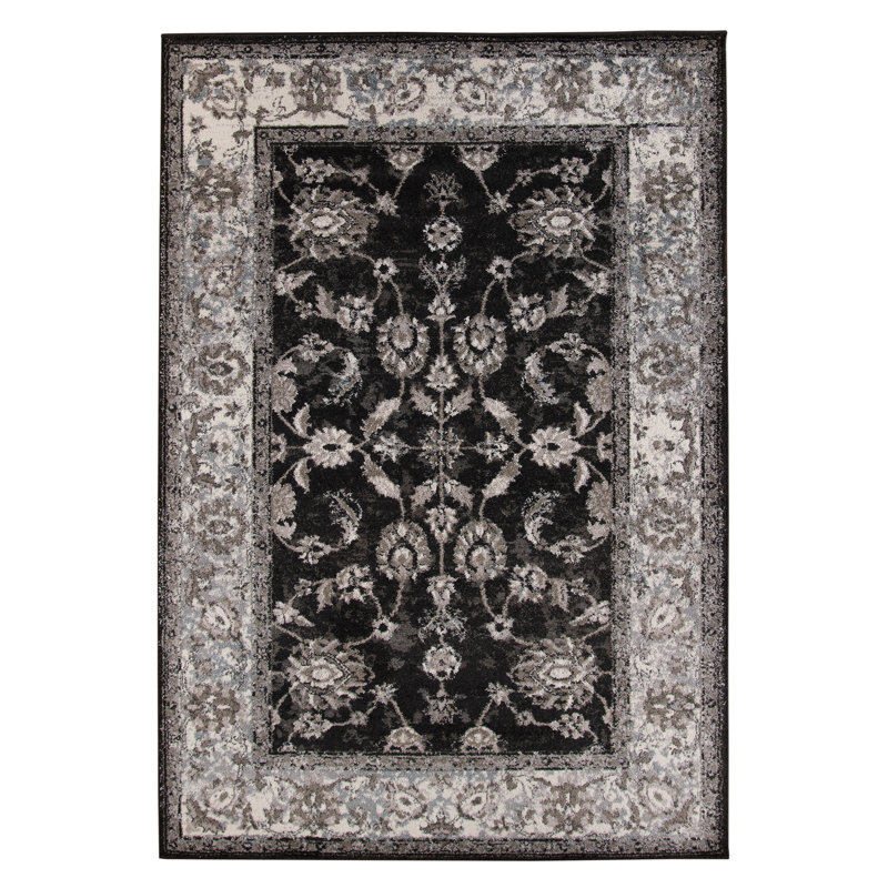 Tapis d'intérieur traditionnel Honig, Rectangle 8 pi 9 po x 11 pi 9 po