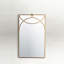 Swan Rectangle Metal Wall Mirror-1594379499
