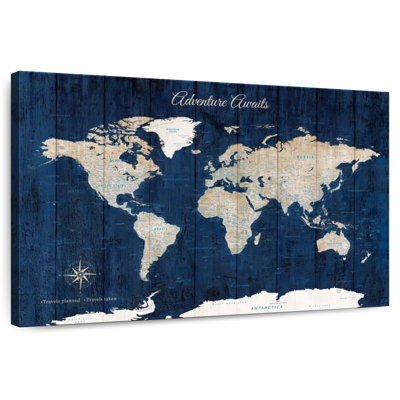 «Adventure Awaits Push Pin Milstead»