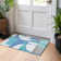 Machine Washable Indoor/Outdoor Cinead ACN1692 Teal Rug