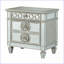 Table de chevet glamour à 2 tiroirs à miroir Varian pour rangement dans la chambre à coucher-2029846832