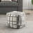 Fabric Covered Square Pouf - Non-Slip, 300Lbs Weight Capacity, 16"X16"X16", Multi-Color Style Look