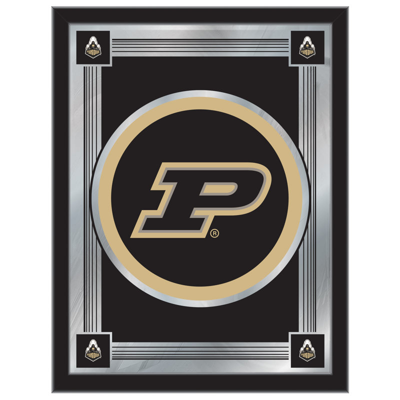 NCAA Logo Mirror, impression encadrée, Purdue