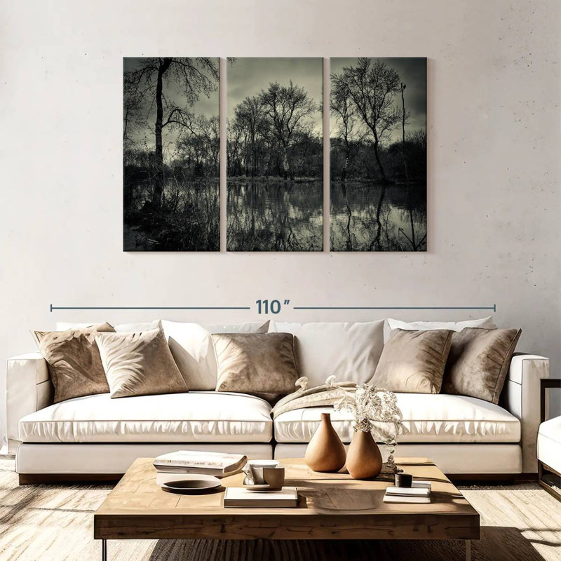Paysage gothique, H 48 po x l 74 po