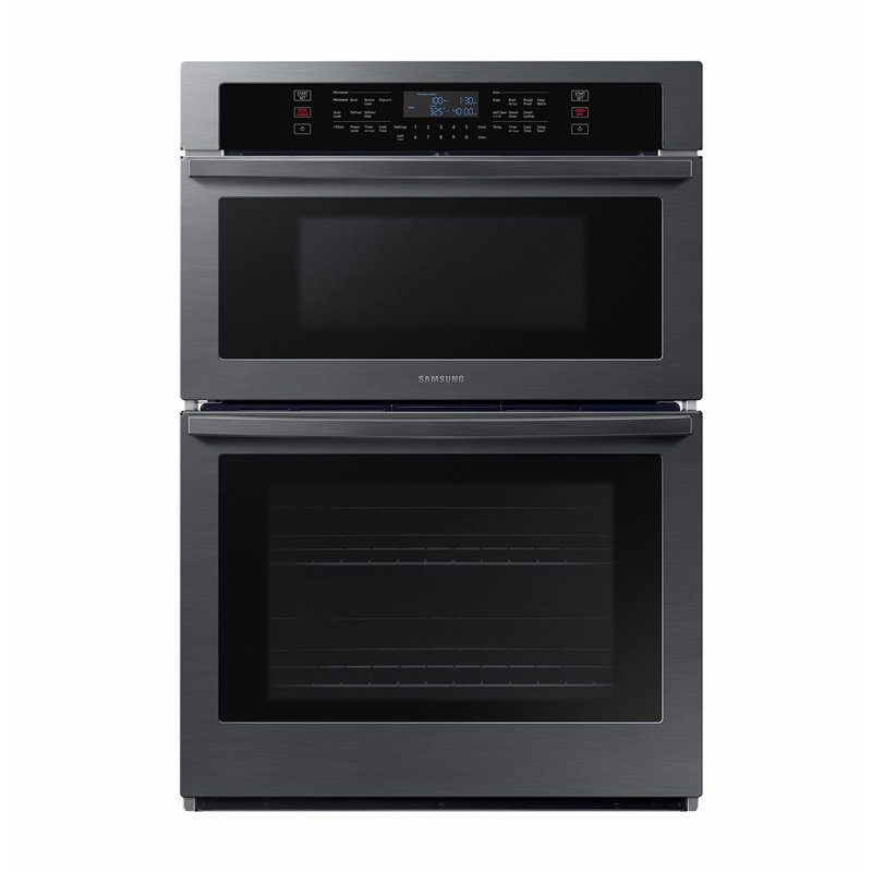 Samsung 30" Microwave Combination Wall Oven, Black Stainless Steel