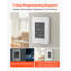 7-Day Programmable Thermostat, Home Thermostats For Radiant Underfloor Heating Cable,Heat Pump With GFCI And Sensitive Sensor,TFT Colour Display Touchscreen,Efficient,Grey-White (Without Wifi)
