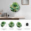 "Succulent Art", horloge murale en verre-64691238