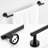 Sus304 Stainless Steel Bathroom Hardware 3 In Matte Black. Consists Of Towel Bar, Toilet Paper Holder, Robe Hook. Rustproof, Heavy-Duty, Scratch-. Modern Design. Easy Installation. Mounting Included-2106246870