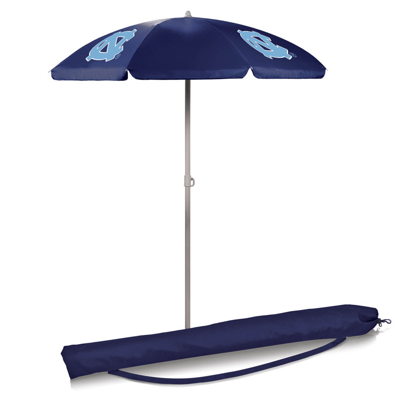 Parasol de plage 5,5 pi Ncaa, Bleu marine, Caroline du Nord