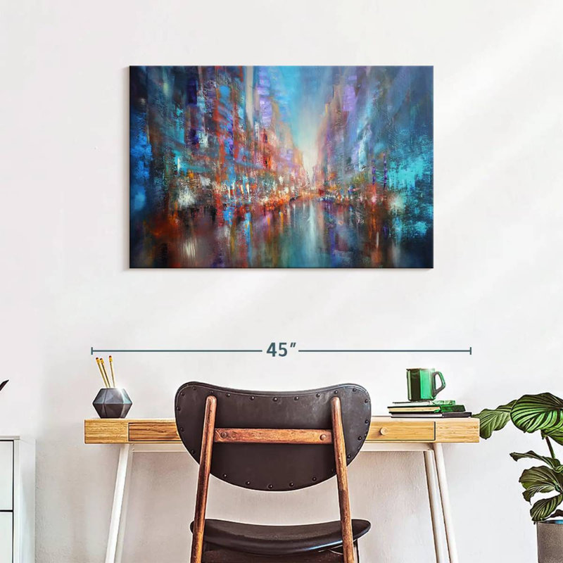 Avery The Blue City, 24" H x 36" W