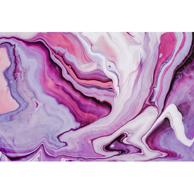 Waves And Curls - Wrapped Canvas Print
