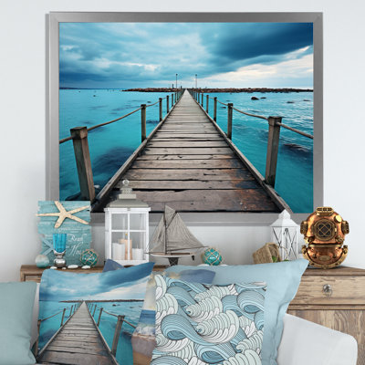 Pier To Infinity I - Coastal Pier Wall Art Living Room