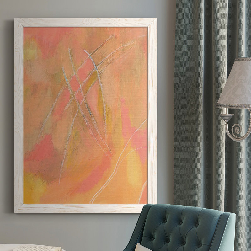 «Peach Bliss IV», reproduction d'art sur toile simple, Blanc, H 37,5 po x l 27,5 po x P 1 po