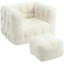 fauteuil à billes avec repose-pieds-64530844