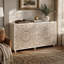 Buffet bohème mandala de 152 cm avec 4 portes et rangement à ouverture par pression pour salle à manger-205549695