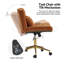 Fauteuil de bureau en polyester avec coussin inclinable moderne Guitra-283777739