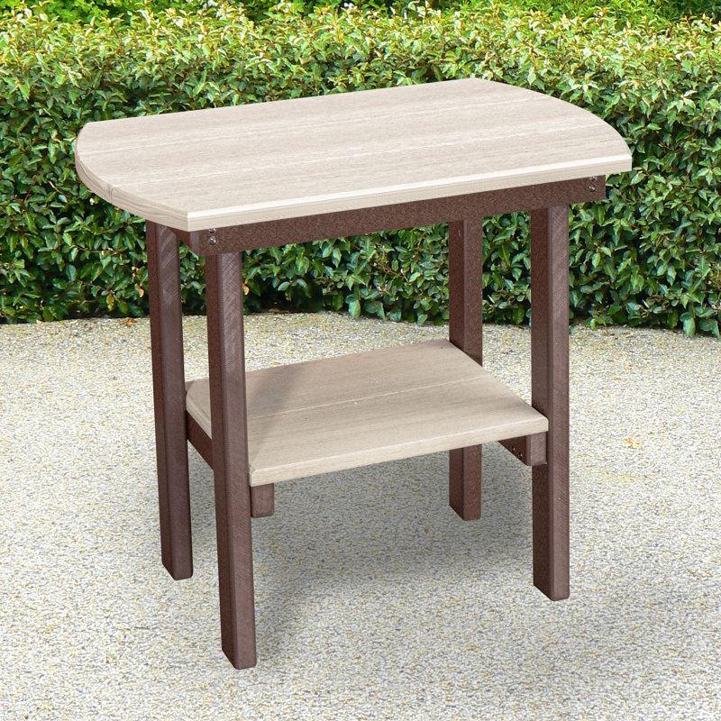 Table de bout ovale Model, Brun, Tanné