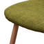 2 chaises en tissu pour table, pieds recouverts de fer et finition noyer, assemblage partiel, l 18,21 po x P 21,74 po, H 33,61 po