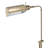 Denton Adjustable Height Floor Lamp - Antique Brass